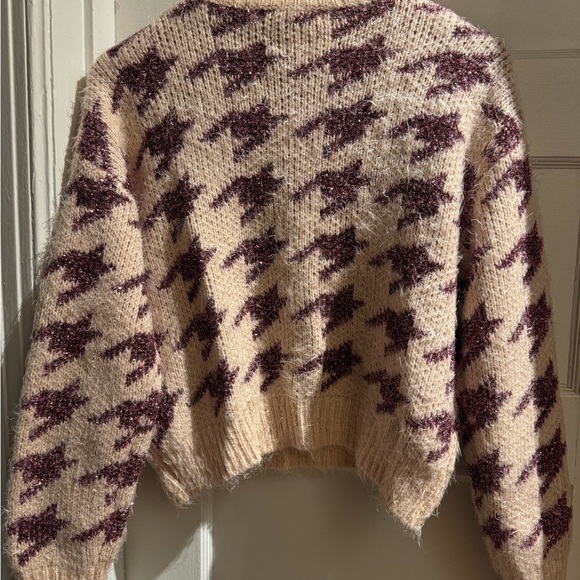 FOREVER 21 GLITTER HERRINGBONE SWEATER - Picture 2 of 7